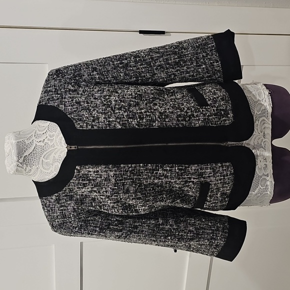 Sharagano Vintage Tweed Crop Blazer - Picture 1 of 6
